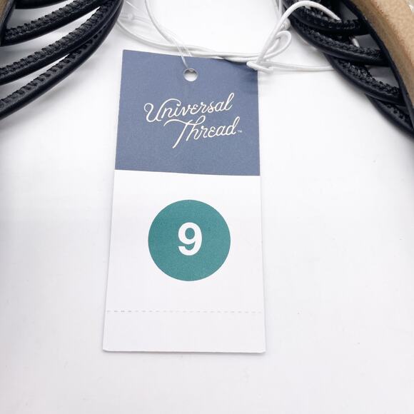 Universal Thread Women's Aura Two Band Slide Sandals Black Size 9 - Picture 6 of 6